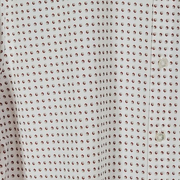 Van Heusen Mens Medium Shirt Traveler Slim Fit 4-Way Stretch 15-15.5 32/33 - Picture 8 of 9